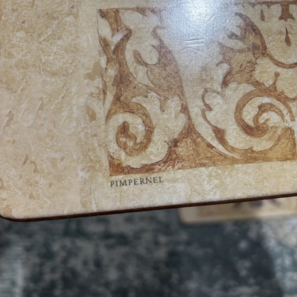 vintage Pimpernel cork-backed table mat 